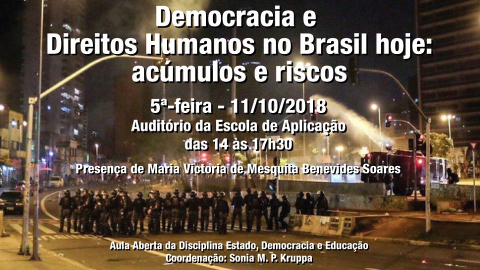 Democracia e Direitos Humanos no Brasil Hoje – acúmulos e riscos
