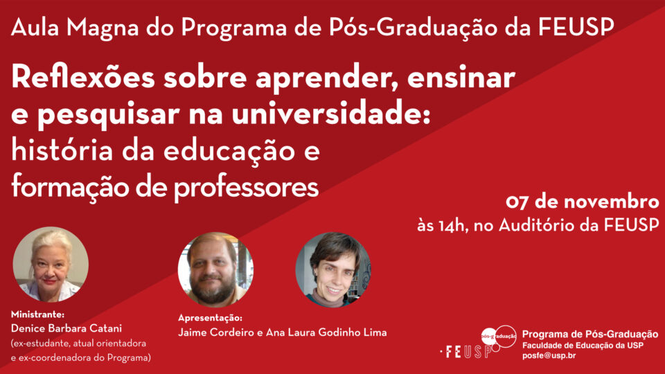 Aula Magna do Programa de Pós-Graduação da FEUSP