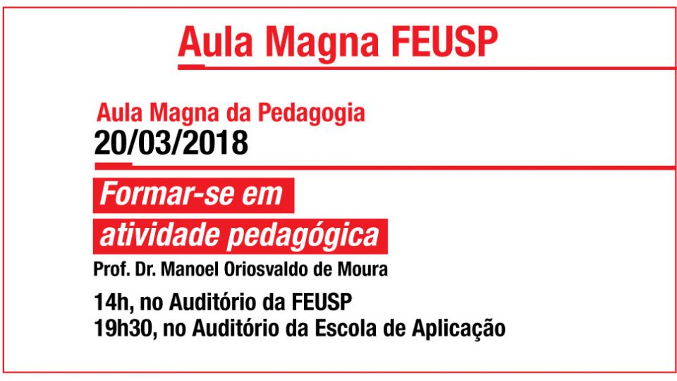 Aula Magna – FEUSP 2018