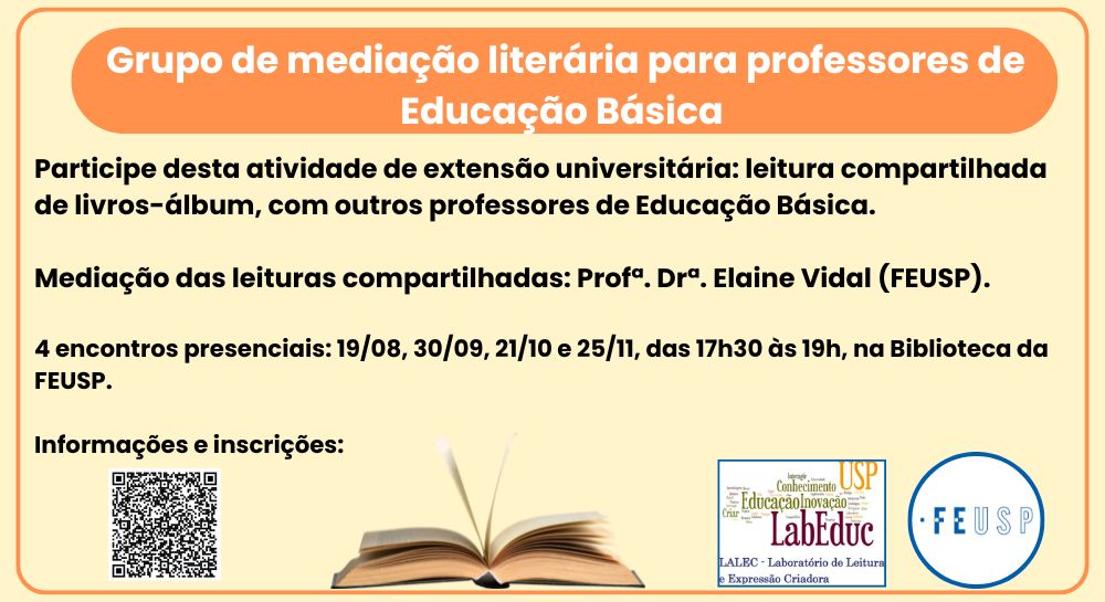 Grupo de mediação literária para professores de Educação Básica