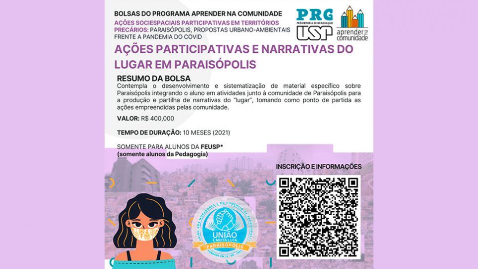 Bolsas do Programa Aprender na Comunidade Ações participativas e narrativas do lugar em Paraisópolis