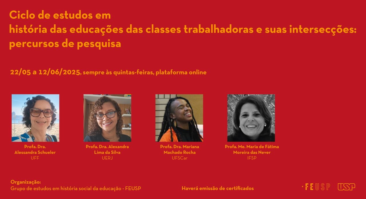 Ciclo de estudos em história das educações das classes trabalhadoras e suas intersecções: percursos de pesquisa