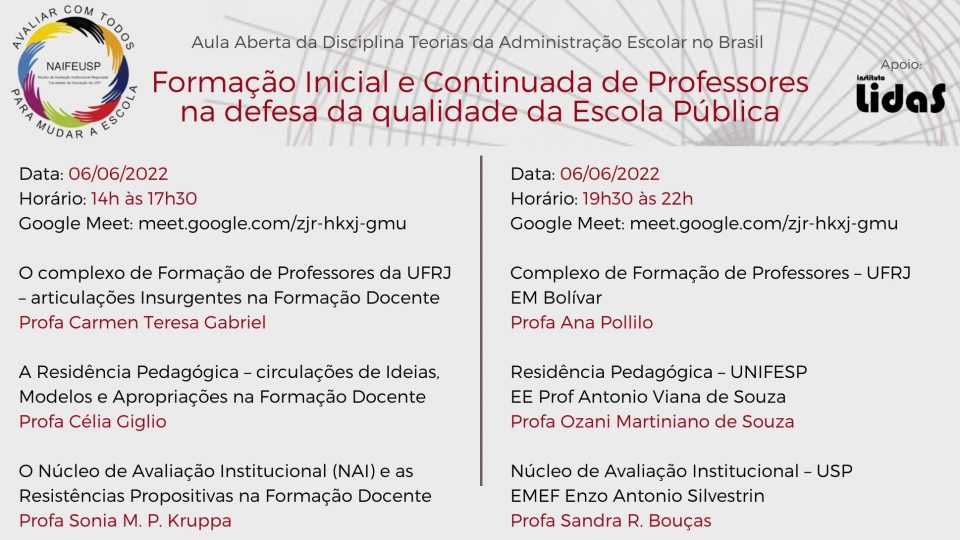 Formação Inicial e Continuada de Professores na defesa da qualidade da Escola Pública