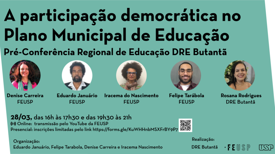 Pré-Conferência Regional de Educação DRE Butantã: a participação democrática no Plano Municipal de Educação