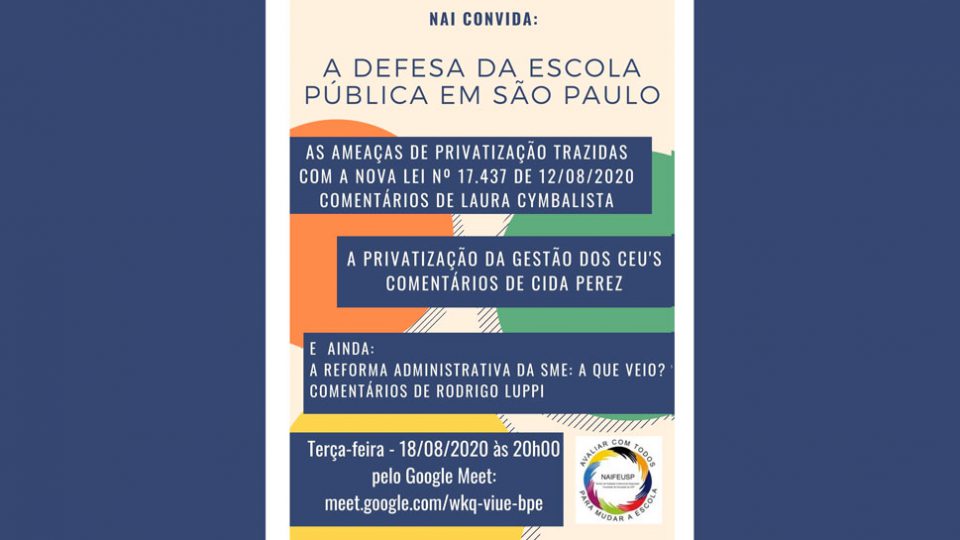 Em defesa da Escola Pública em São Paulo