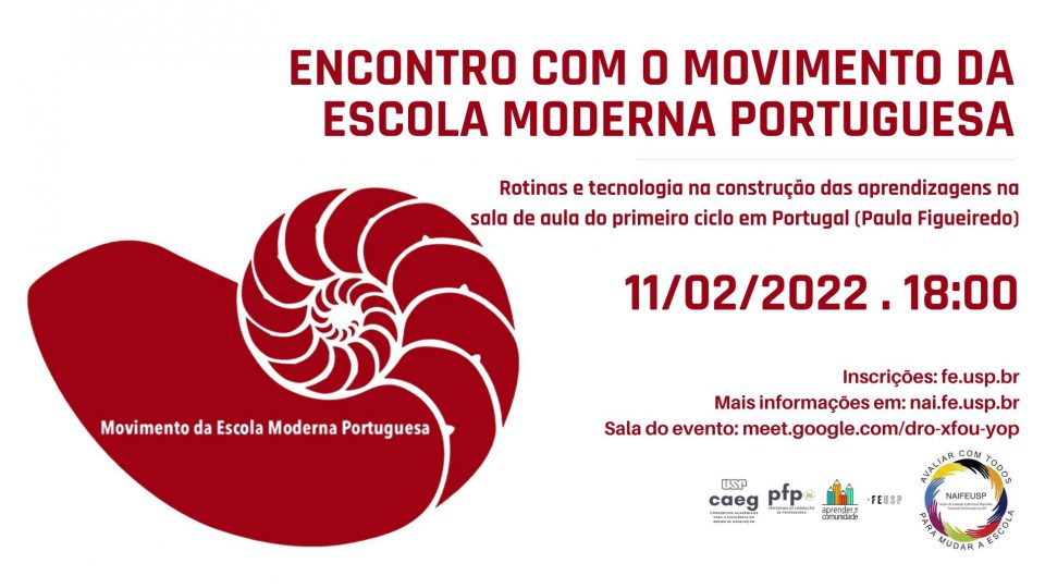 Encontro com o Movimento da Escola Moderna Portuguesa (MEM) Rotinas e Tecnologia na construção das aprendizagens na sala de aula de 1º Ciclo