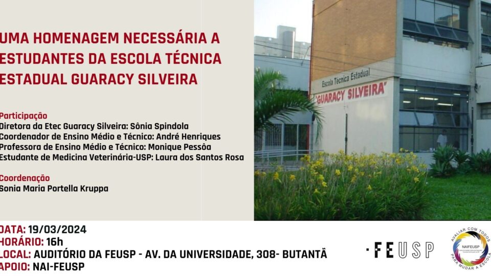 Uma homenagem necessária aos Estudantes da Escola Técnica Estadual Guaracy Silveira