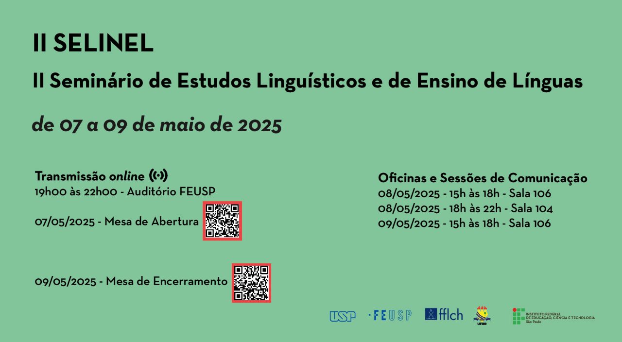 II SELINEL- II Seminário de Estudos Linguísticos e de Ensino de Línguas