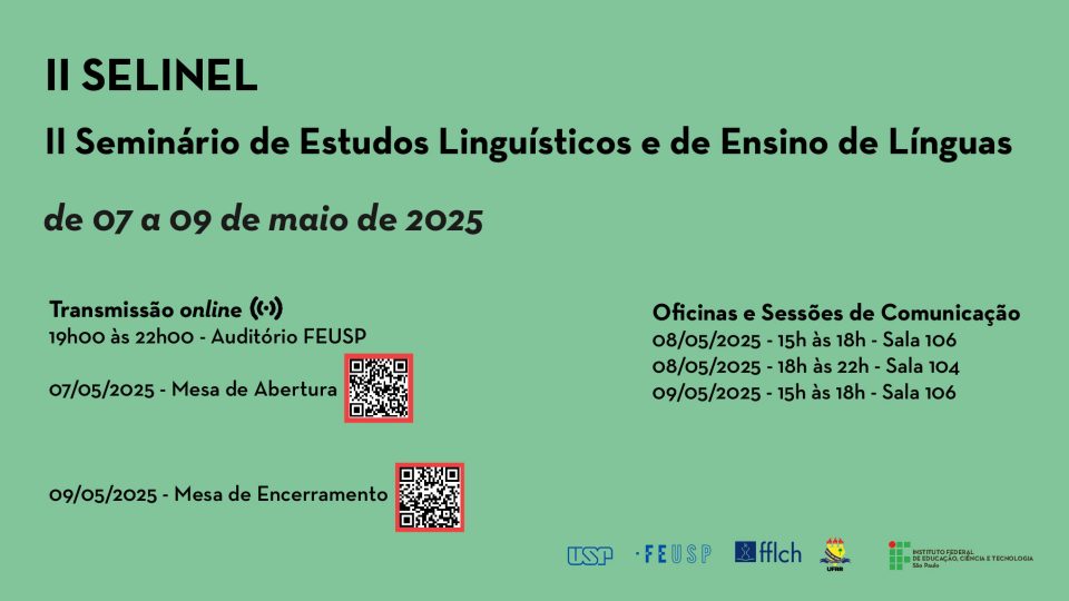 II SELINEL- II Seminário de Estudos Linguísticos e de Ensino de Línguas
