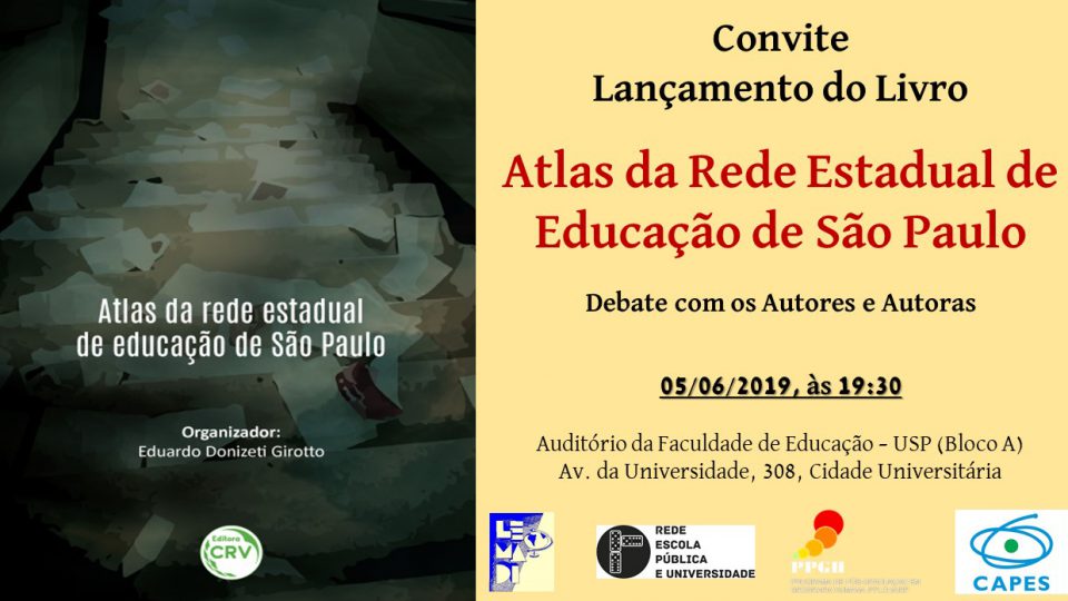 Convite Lançamento do Livro  “Atlas da Rede Estadual de Educação de São Paulo”