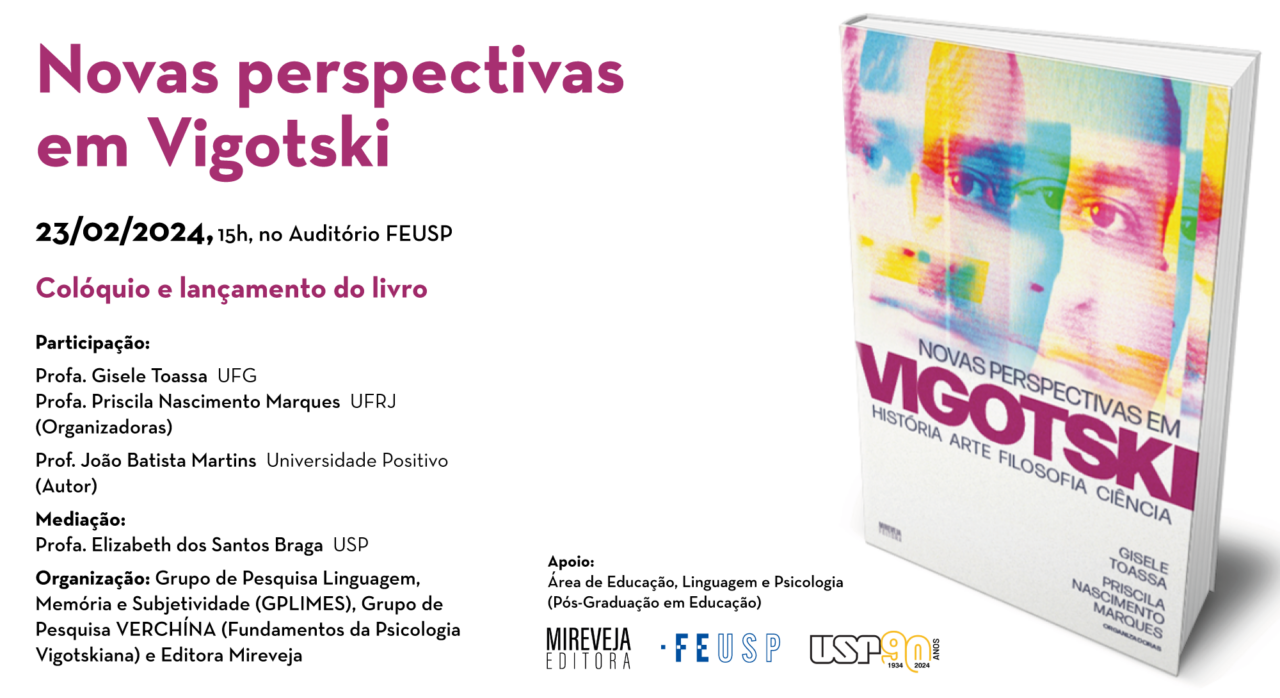 Palestra e lançamento de livro – Novas perspectivas em Vigotski