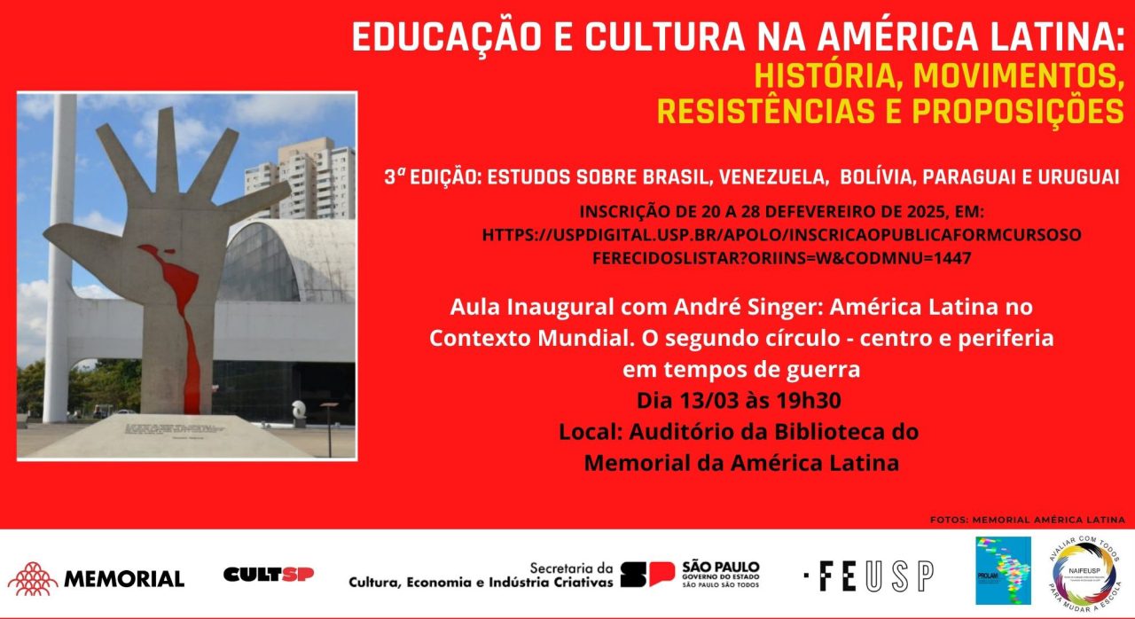 Curso de atualização Educação e Cultura na América Latina: História, Movimentos, Resistências e Proposições (3ª edição)