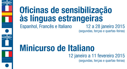 Oficinas/Minicurso de sensibilização às línguas estrangeiras