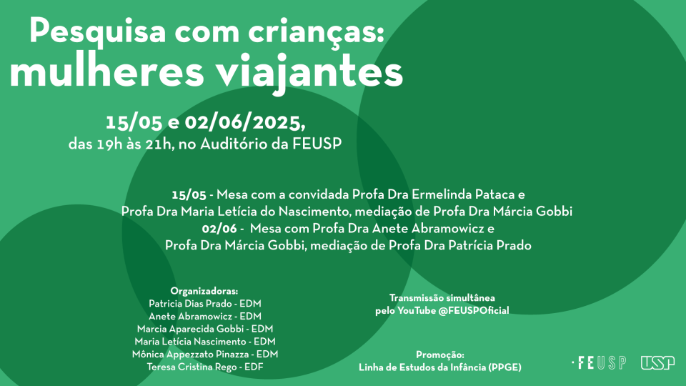 Pesquisa com crianças: mulheres viajantes