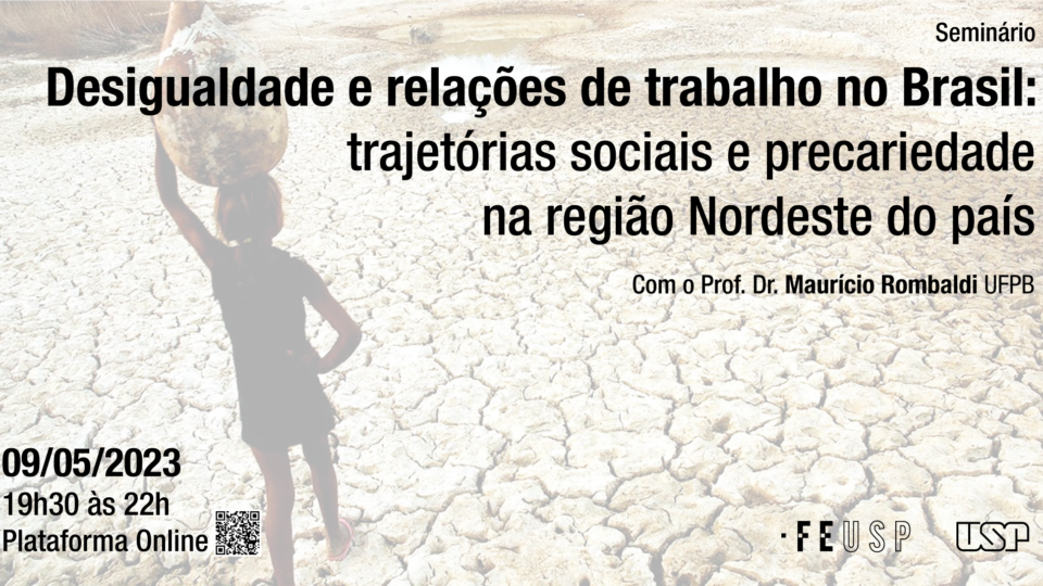Seminário: Desigualdade e relações de trabalho no Brasil: trajetórias sociais e precariedade na região Nordeste do país