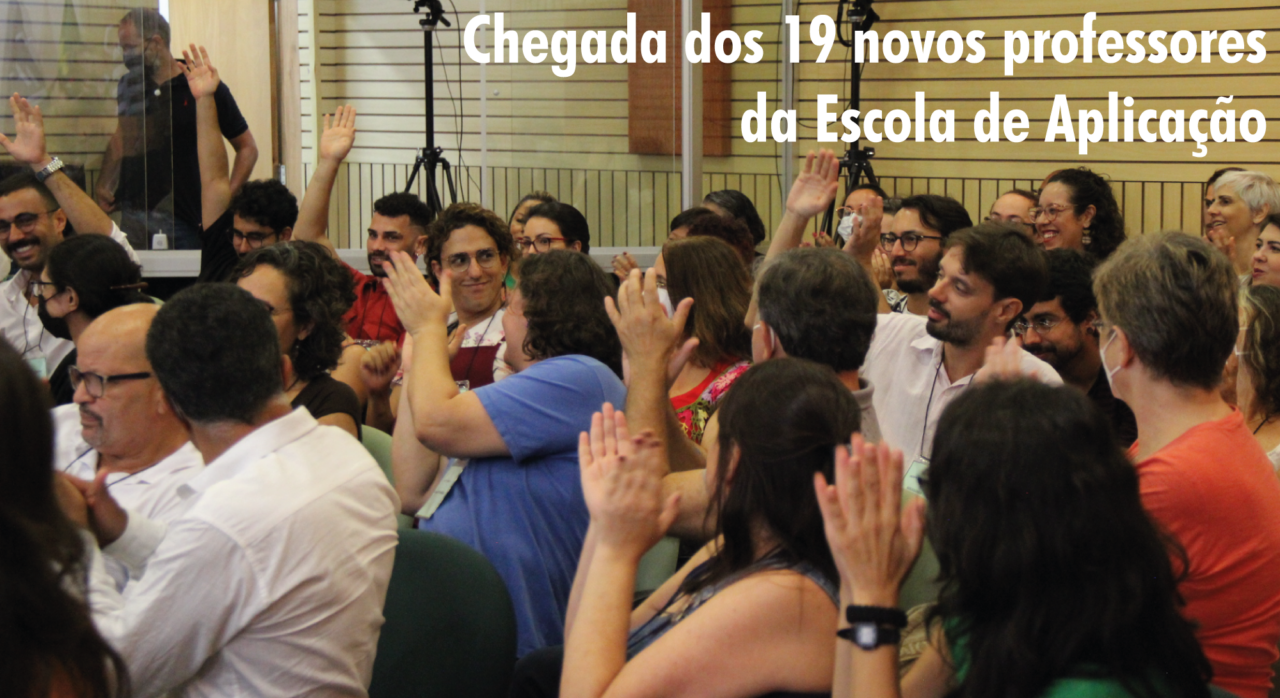 Chegada dos novos professores da Escola de Aplicação