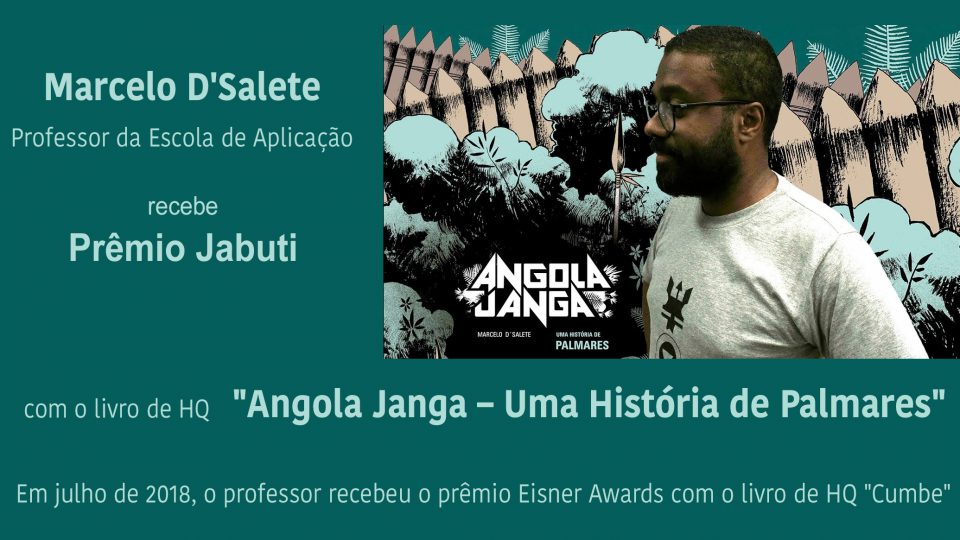 Marcelo D’Salete recebe Prêmio Jabuti