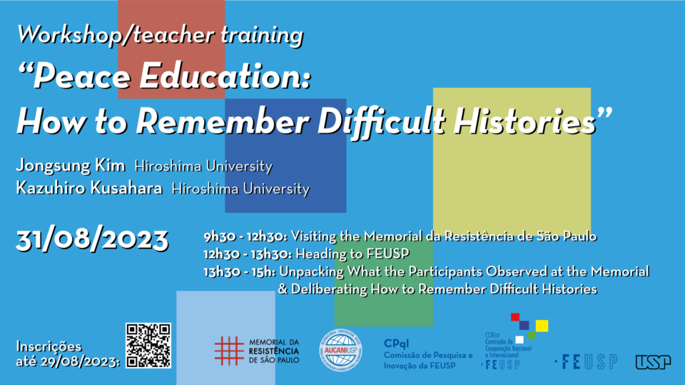 Workshop/teacher training: “Peace Education: How to Remember Difficult Histories”