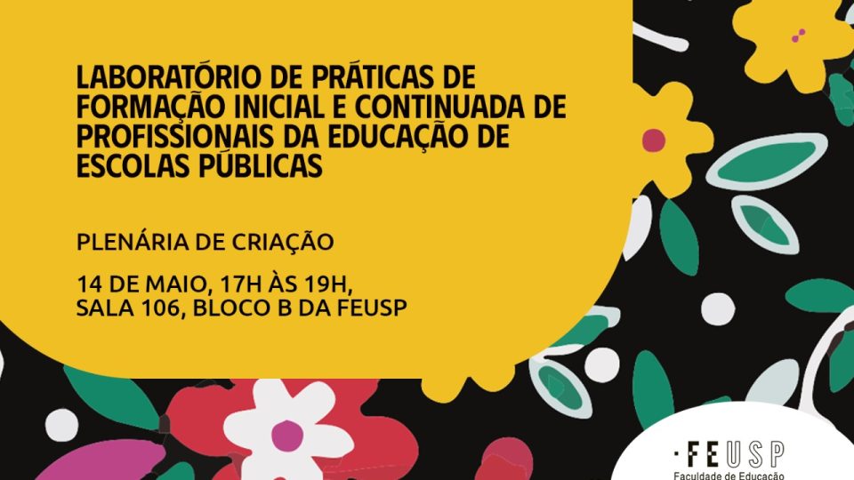 Plenária de Criação do Laboratório de Práticas de Formação Inicial e Continuada de Profissionais de Educação de Escolas Públicas