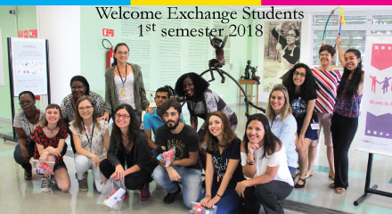 Welcome Exchange Students – 1º semester 2018 – IV Internationalization Workshop