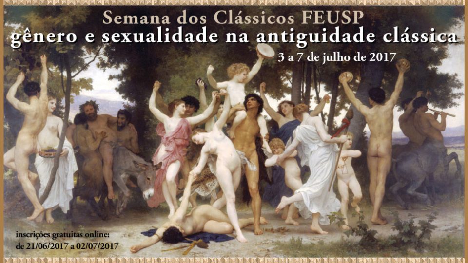 Semana dos Clássicos FEUSP “gênero e sexualidade na antiguidade clássica”