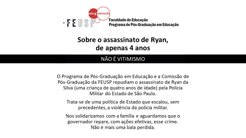 Sobre o assassinato de Ryan, de apenas 4 anos