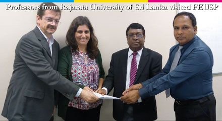 Professors from Rajarata University of Sri Lanka visited FEUSP