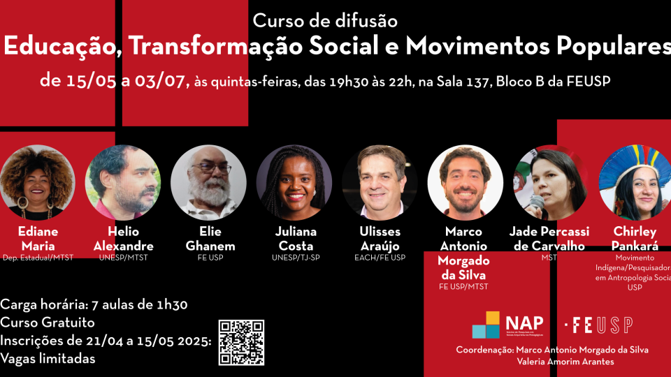 Curso de Extensão – Difusão – Educação, transformação social e movimentos populares