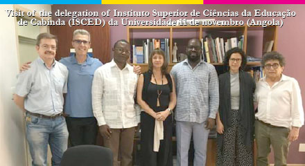 Visit of delegation of  Higher Institute of Educational Sciences of Cabinda (ISCED) of University November 11 (Angola)