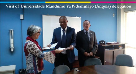 Visit of Mandume Ya Ndemufayo University (Angola) delegation