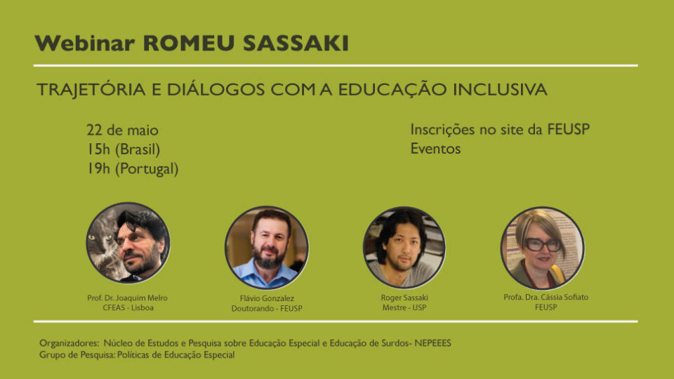 Webinar Romeu Sassaki – Trajetória e diálogos com a Educação Inclusiva