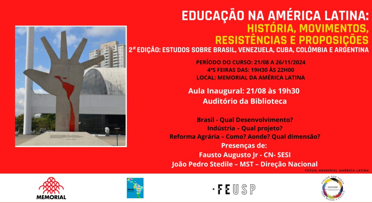 América Latina: história, movimentos, resistências e proposições – curso de extensão e aula inaugural